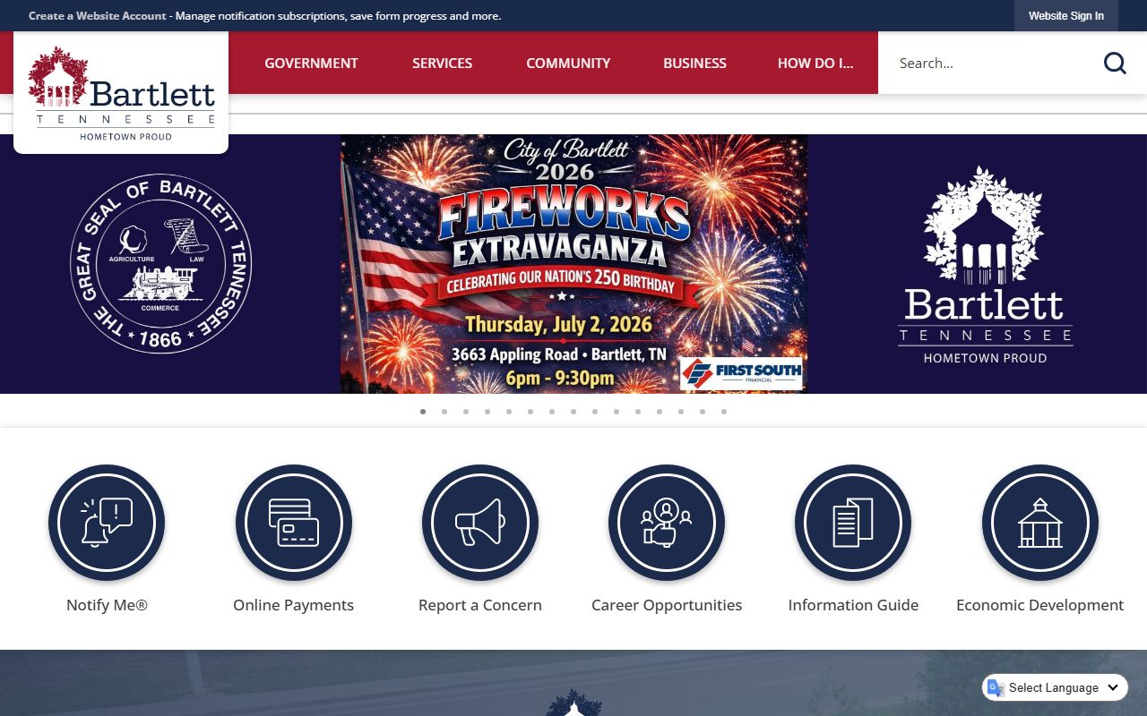 Bartlett city government birth records reference