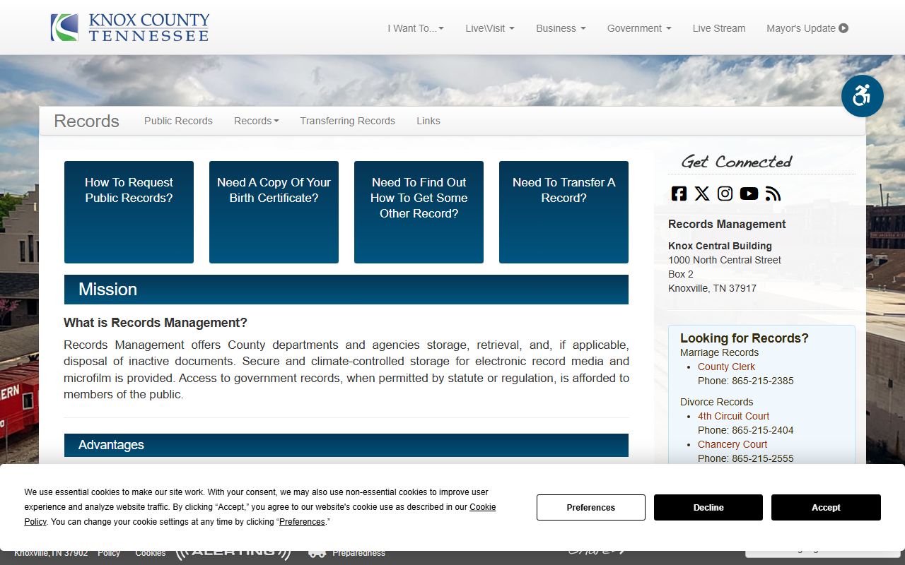 Knox County Archives Knoxville birth records