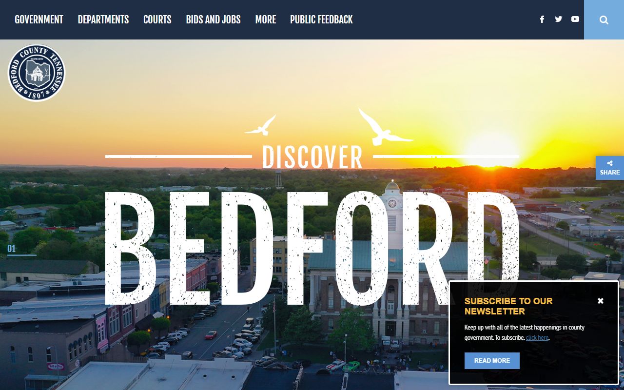 Bedford County health department birth records Shelbyville Tennessee