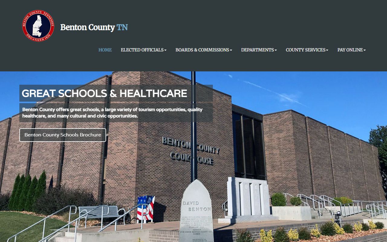 Benton County health department birth records Camden Tennessee