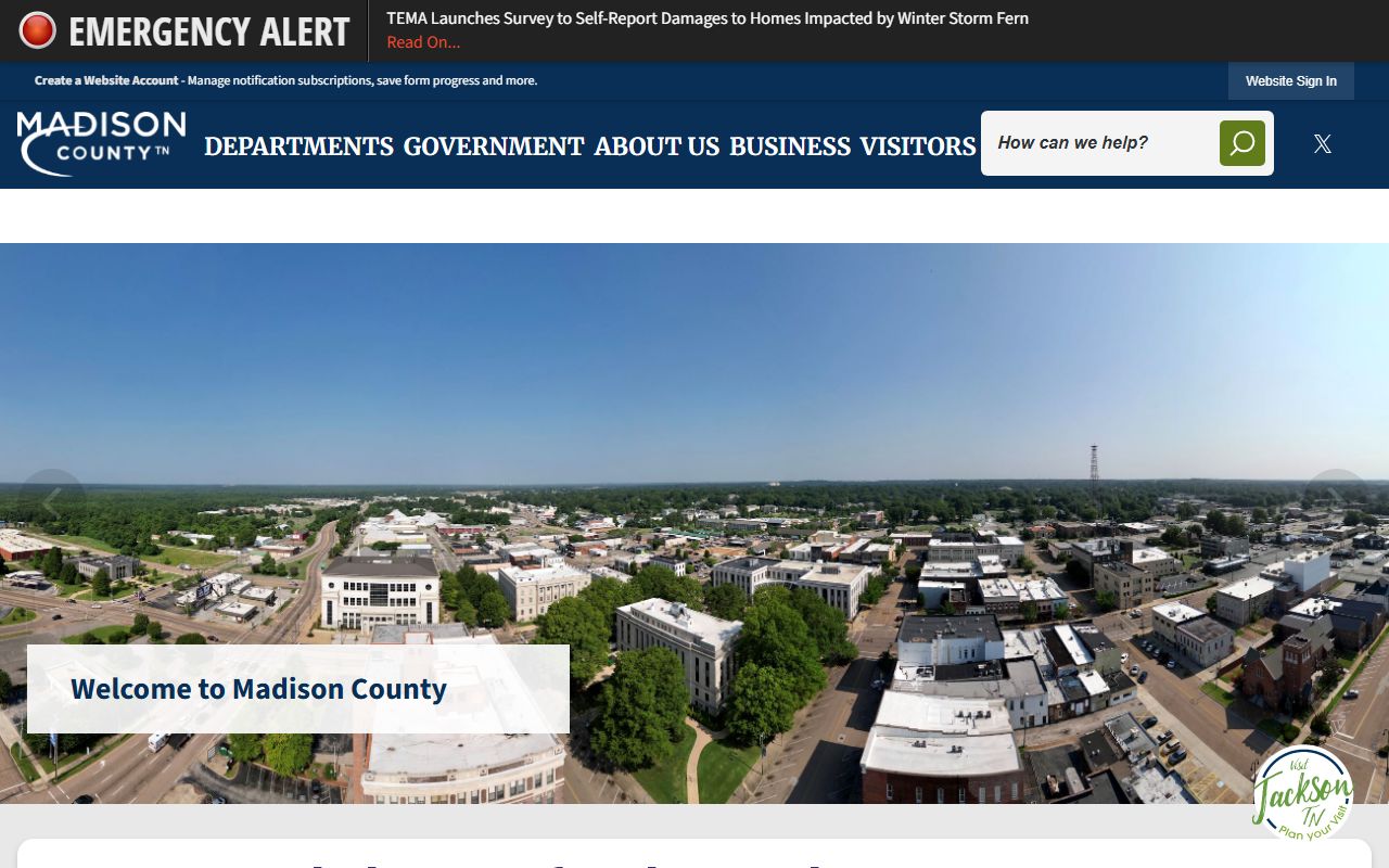 Madison County Clerk website for Madison County birth records