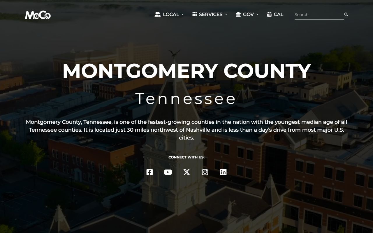 Montgomery County Health Department in Clarksville Tennessee vital records and birth certificates