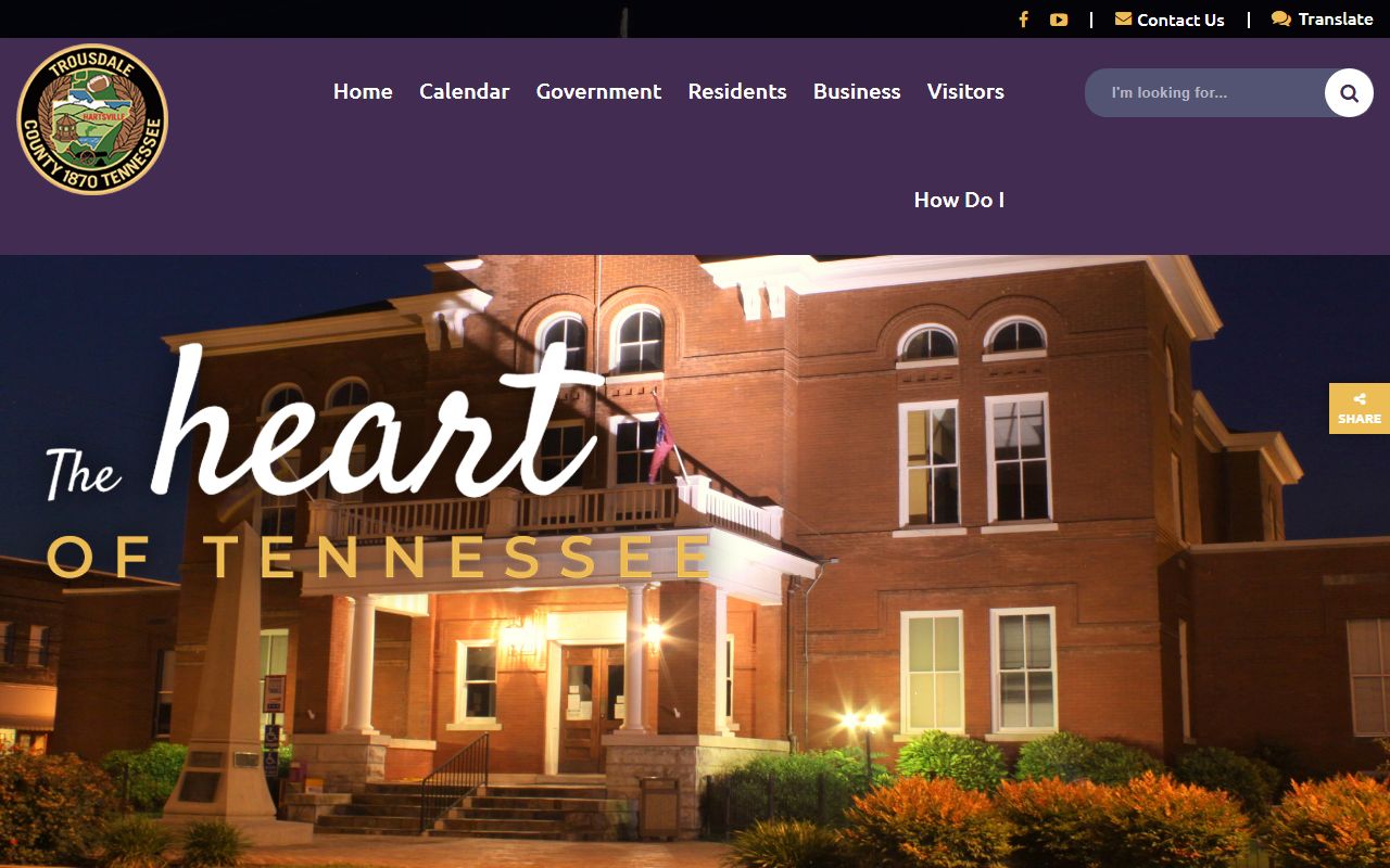 Trousdale County Health Department website for birth records in Trousdale County